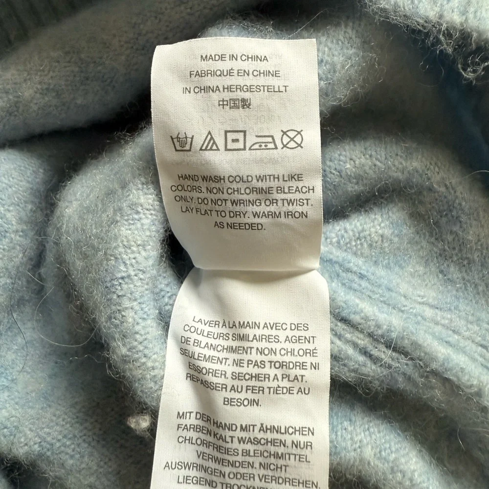 J. Crew Light Blue V-Neck Sweater